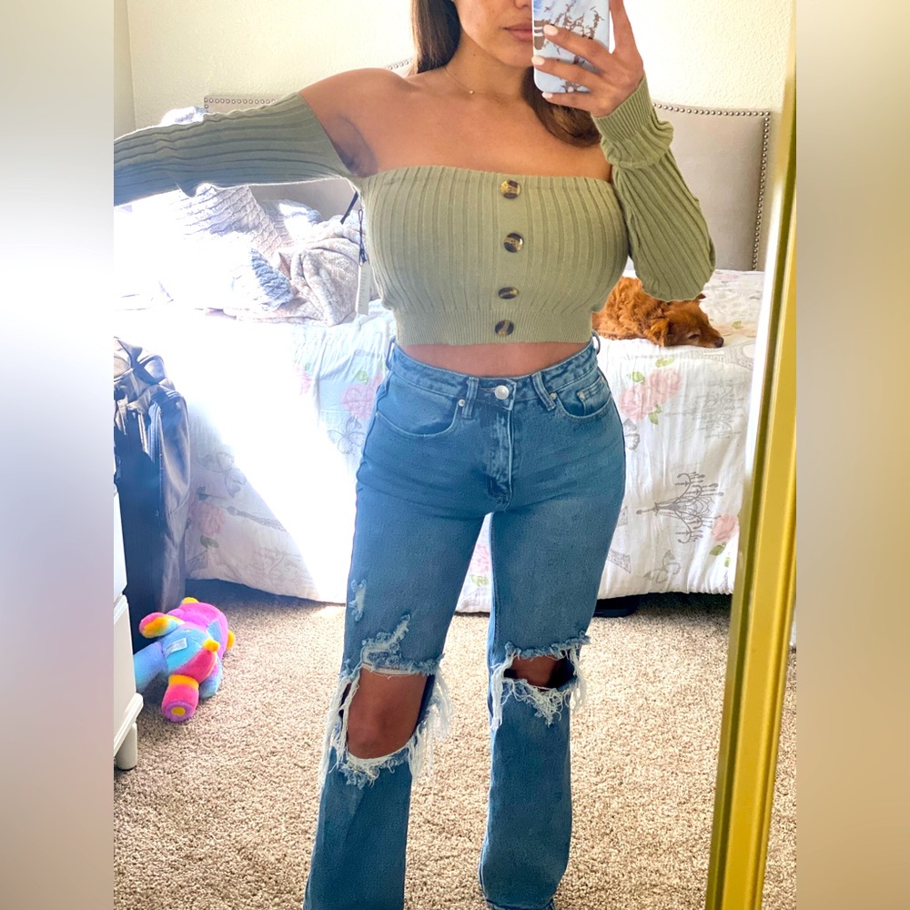 Sweater tube top!